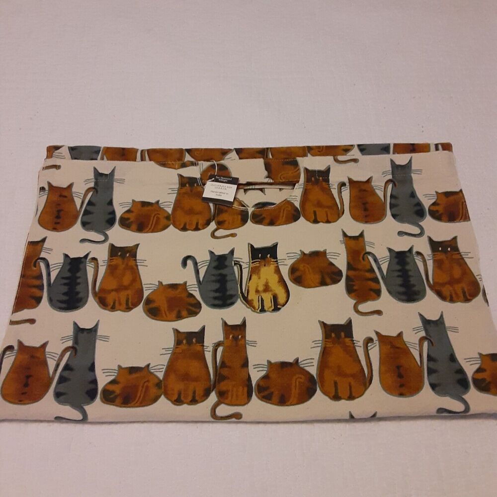 Ten Thousand Villages Cats Casserole Holder Whimsical Hand crafted NWT
